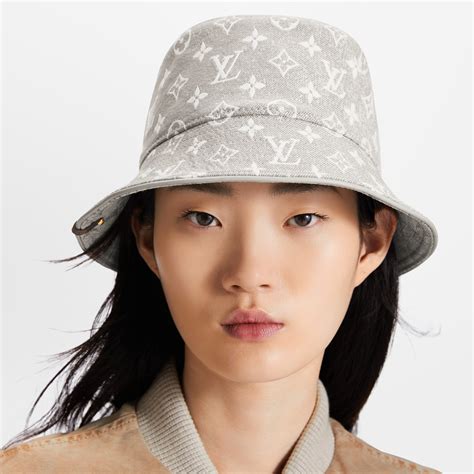 louis vuitton bucket hat denim|Monogram Denim Bucket Hat S00 .